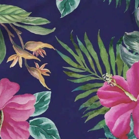 Speedo Womens Woven Swim Skort Skirt floral Navy Blue - Picture 7 of 8